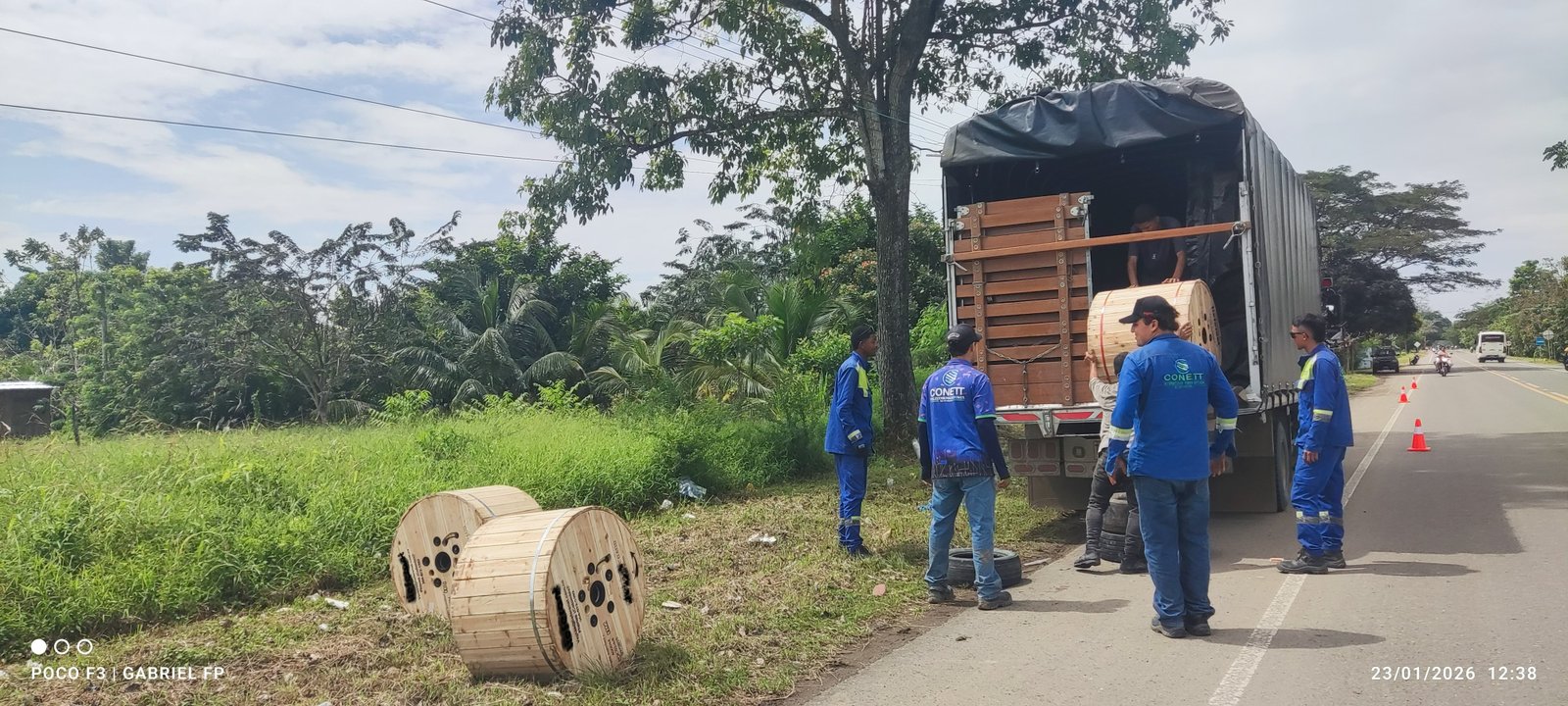 Recepción de Material para Expansión de Red – CONETT Telecomunicaciones